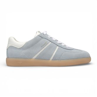 Tamaris Womens Blue White Leather Trainers Sneaker Shoes