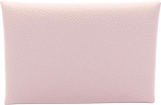 Herm&egrave;s Pink Epsom Leather Coin Purse/Coin Case (Pre-Owned)