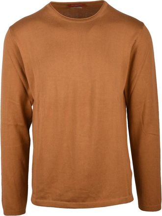 Daniele Fiesoli Brown Relaxed Cotton Sweater