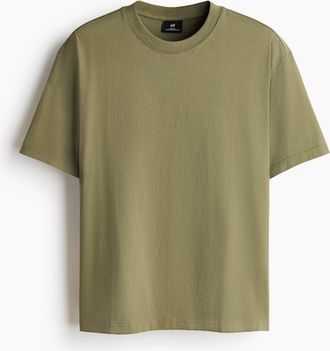 H&M T-Shirt in Loose Fit - Green