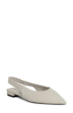 Shushop Amelia Slingback Flat in Bone at Nordstrom, Size 6.5