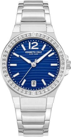 Kenneth Cole Glenville Bracelet Watch, 32mm in Silver at Nordstrom