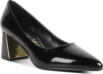 London Rag Zaila Block Heel Pump in Black at Nordstrom Rack, Size 10