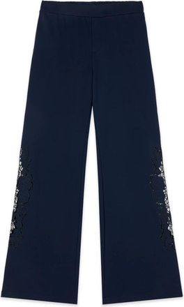 Oltre Felpa con dettagli in sangallo - - Trousers - Donna - Blu - M