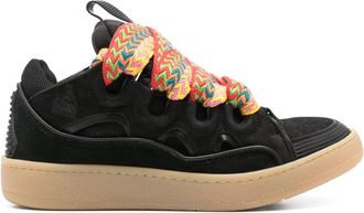 Lanvin Curb Sneakers - Heren - Sneakers - Zwart - 41 EU - Leer - Schoenen