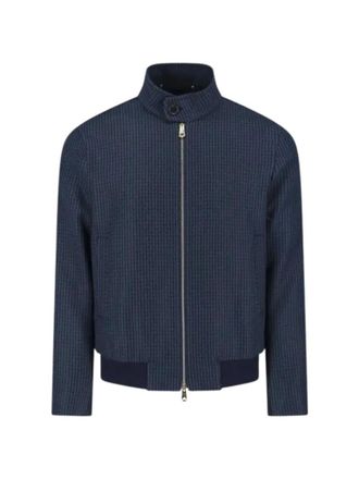 Paul Smith Navy Blue Zipped-Up Jacket