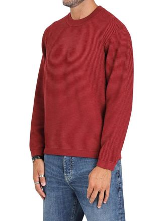 A|X Armani Exchange Viscose Polyamide Crewneck Sweater - Red