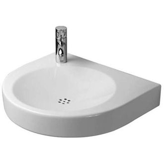 Duravit Duravit ARCHITEC VITAL MED lavabo senza troppopieno con piattaforma per rubinetteria 575x520mm 1 foro rubinetto li we