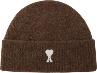 Ami Alpaca Wolmix Wintermutsen - Heren - Hoeden - Bruin - ONE Size - Wol - Accessoires