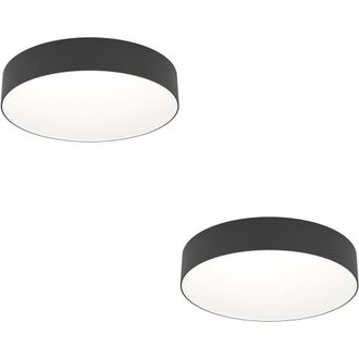 Loops 2 PACK Stylish Modern Black Ceiling Light for Minimalist Indoor Spaces