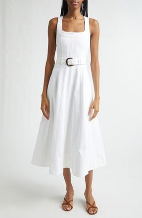 Cinq &agrave; Sept Cambree White Denim Dress at Nordstrom, Size 12