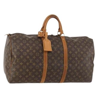 Louis Vuitton Pre-owned Weekend Bags, female, Brown, Size: ONE SIZE Pre-owned Boston Bag 55