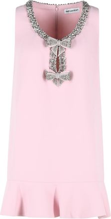 Self Portrait Selbstportr&auml;t-Polyesterkleid Bonded in Rosa