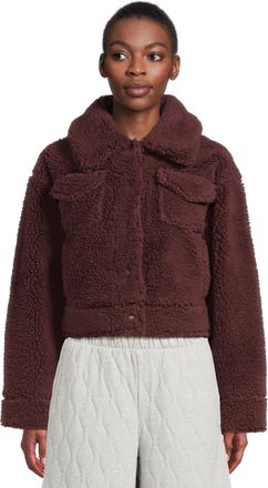 UGG Womens Frankie Short Trucker Jacket Coat, Wild Grape, S