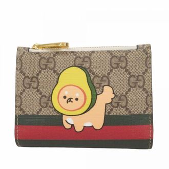 Gucci Brown Pvc Wallet (Bi-Fold) (Pre-Owned)