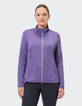 Joy Trainingsjacke JOY SPORTSWEAR D SWEATJACKE PEGGY, Damen, Gr. 38, cadmium violet meliert, Obermaterial: 100% Polyester, normal, Jacken Trainingsjacke