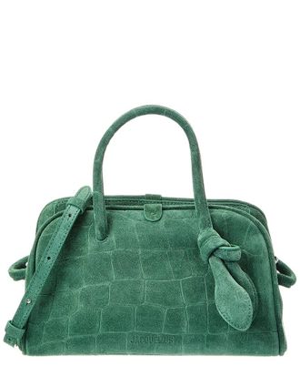 Jacquemus The Turismo Small Croc-Embossed Suede Shoulder Bag