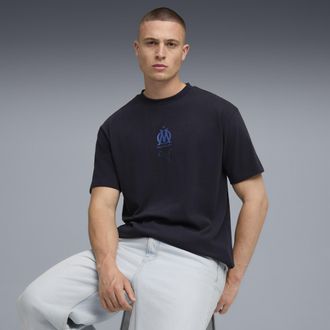 Puma T-shirt Olympique de Marseille FtblEssentials Cellerator unisex, Abbigliamento, Blu, XL