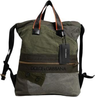 Dolce & Gabbana unisex, Tassen, Groen, Maat: ONE Size Katoen