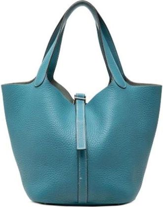 Herm&egrave;s Pre-owned Borsa Picotin - - Pre-owned - Donna - Blu - ONE SIZE