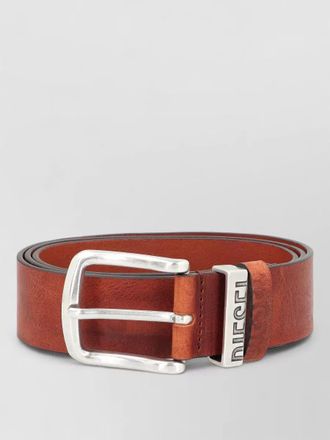 Diesel visible b logo leather belt