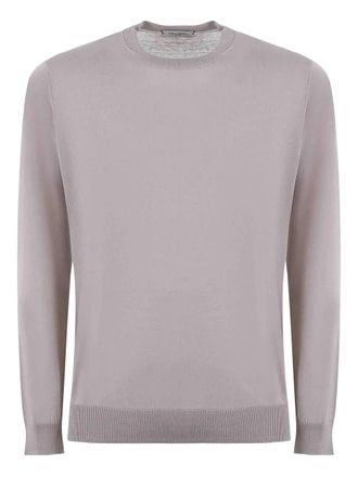 Paolo Pecora round-neck long-sleeve sweater - men - Cotton - M - Grey