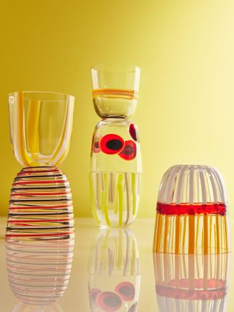 CARLO MORETTI I Diversi Hand-Blown Murano Glass Tumblers - 11oz/325ml (Set of 6)