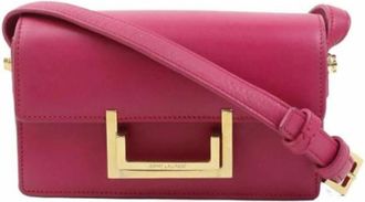 Saint Laurent Pre-owned Cross Body Bags, female, Pink, Size: ONE SIZE Pre-owned Leather shoulder-bags