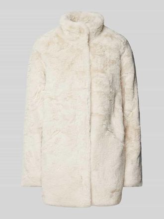 Only Regular Fit Webpelzmantel mit Stehkragen Modell VIDA in Offwhite, Gr&ouml;&szlig;e L