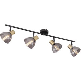 Globo Lighting Foco - Jay - Negro - Vidrio Metal Vidrio Ahumado - - Globo