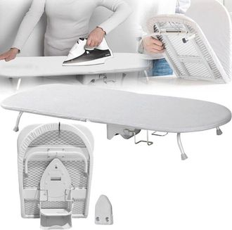 OEM Tabla De Planchar Plegable - Estructura Met&aacute;lica Giratoria, Funda De Algod&oacute;n Lavable, 89 X 33 Cm, Blanca