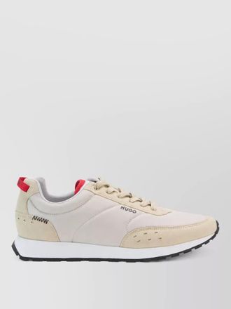 HUGO BOSS polyester lace-up sneakers