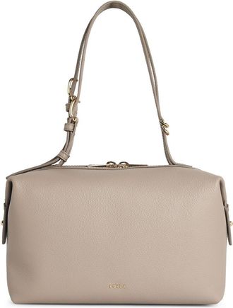 Furla dubbele linnen leren tas