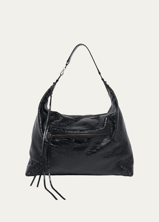 Balenciaga Le City Large Arena Leather Hobo Bag