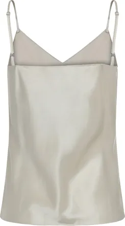 Sablyn Womens Silk Top With Adjustable Straps Panna Vests & Tank Tops