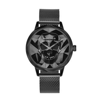 Police Zwarte Roestvrijstalen Quartz Analoge Horloge - Dames - Horloges - Zwart - ONE Size - Accessoires