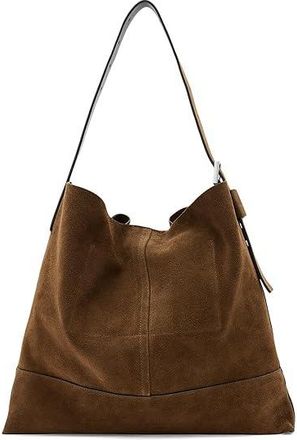 AllSaints Asha Suede M Bag Womens Handbags Fango Brown