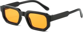 Generic Mens Outdoor Driving Womens Decorative Sunglasses(Yellow)