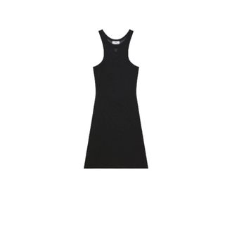 Courr&egrave;ges Knitted Dresses, female, Black, Size: M Scuba Mesh Mini Dress