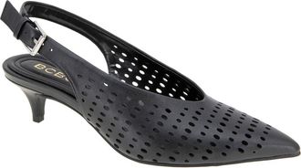 BCBGeneration Pawnee Slingback Pointed Toe Kitten Heel Pump in Black at Nordstrom, Size 6.5