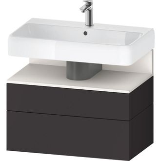 Duravit Duravit - Qatego Mueble Bajo Lavabo, 1 Extra&iacute;ble Y 1 Caj&oacute;n