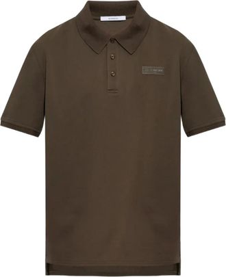 Givenchy Polo Paris de algod&oacute;n con grosgrain - Tops - Hombre - Marr&oacute;n - 2XL