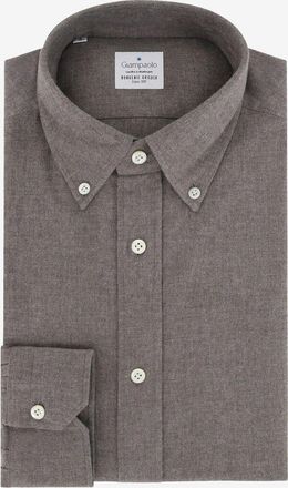 Giampaolo Langarm-Hemd aus Baumwollflanell