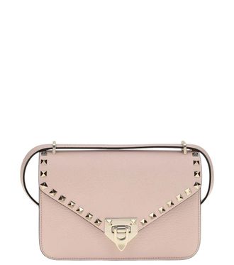 Valentino Garavani Pink Rockstud Small Shoulder Bag