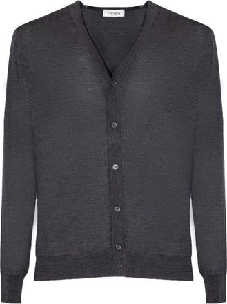 KANGRA V-hals Wol Vest - Heren - Vesten - Grijs - 2XL - Wol - Truien & Vesten