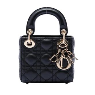Dior Pre-owned Lady Dior - Dames - Vintage Handtas - Zwart - ONE Size - Leer - Vintage