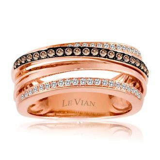 Le Vian Ladies Grand Sample Sale Ring in 14K Strawberry Gold