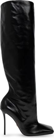 Dolce & Gabbana Botas Altas de Piel de Ternera - Shoes - Mujer - Marr&oacute;n - 40 EU