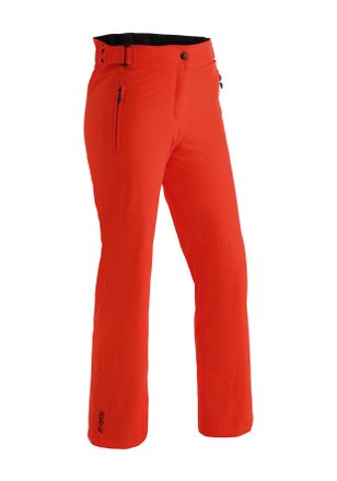 Maier Sports Skihose MAIER SPORTS Vroni slim, Damen, Gr. 46, Normalgr&ouml;ssen, rot (neonrot), 100% Polyester, Hosen Skihose, Damen Schneehose, wind- und wasserdicht, 