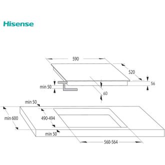 Hisense Placa Inducci&oacute;n Hi6321bsce 3f 7100w